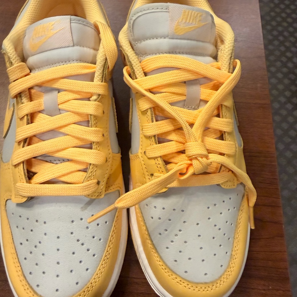 Nike Vibrant Yellow and Light Gray Sneakers